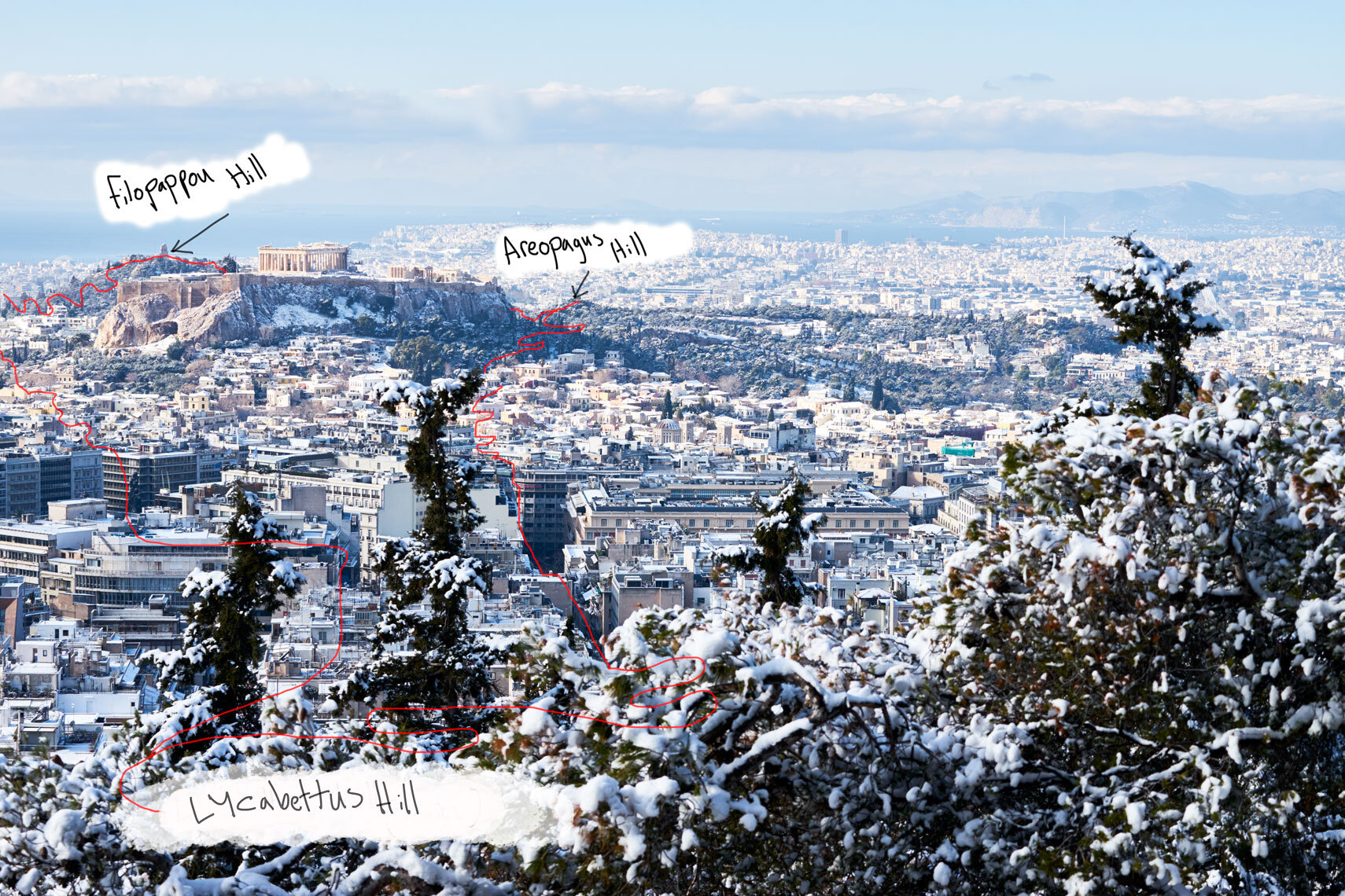 Running in Athens. An infogram
