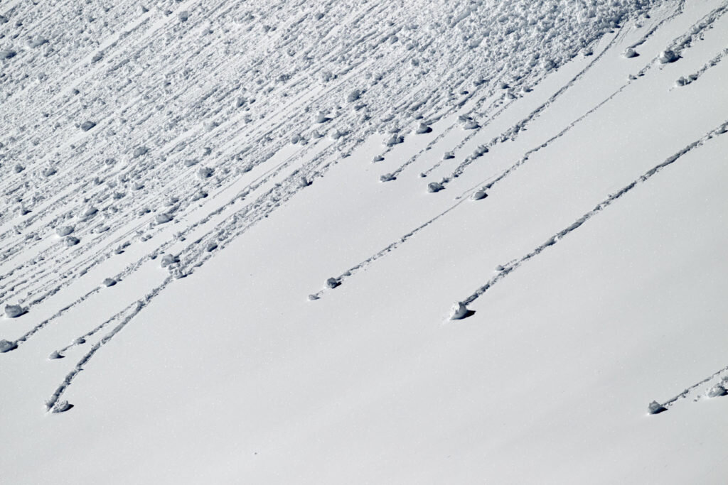 roller balls accumulate on the slopes of andorra