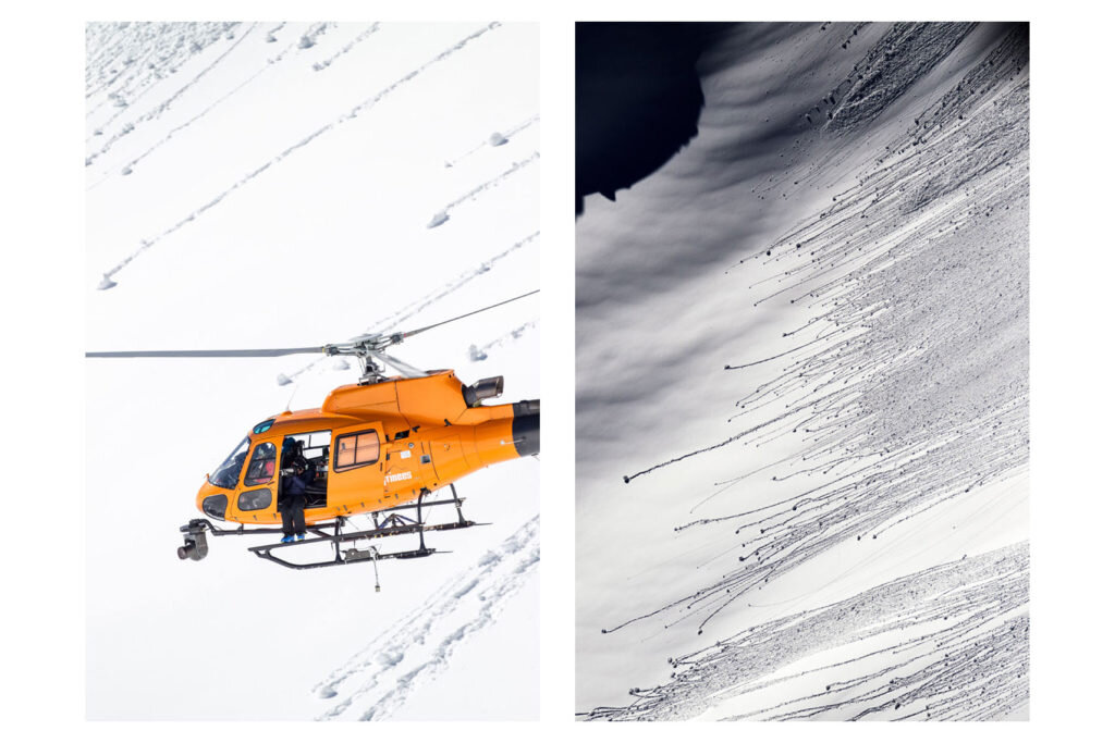 roller balls photography from a helicopter